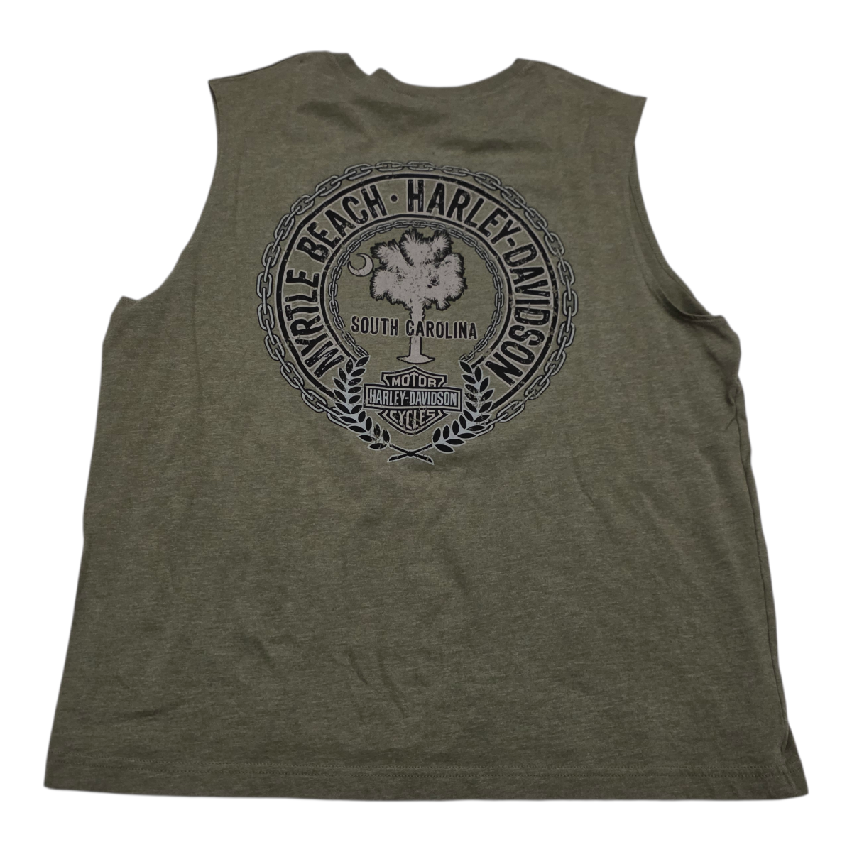 Playera Harley Davidson de Mujer Extra Grande verde opaco