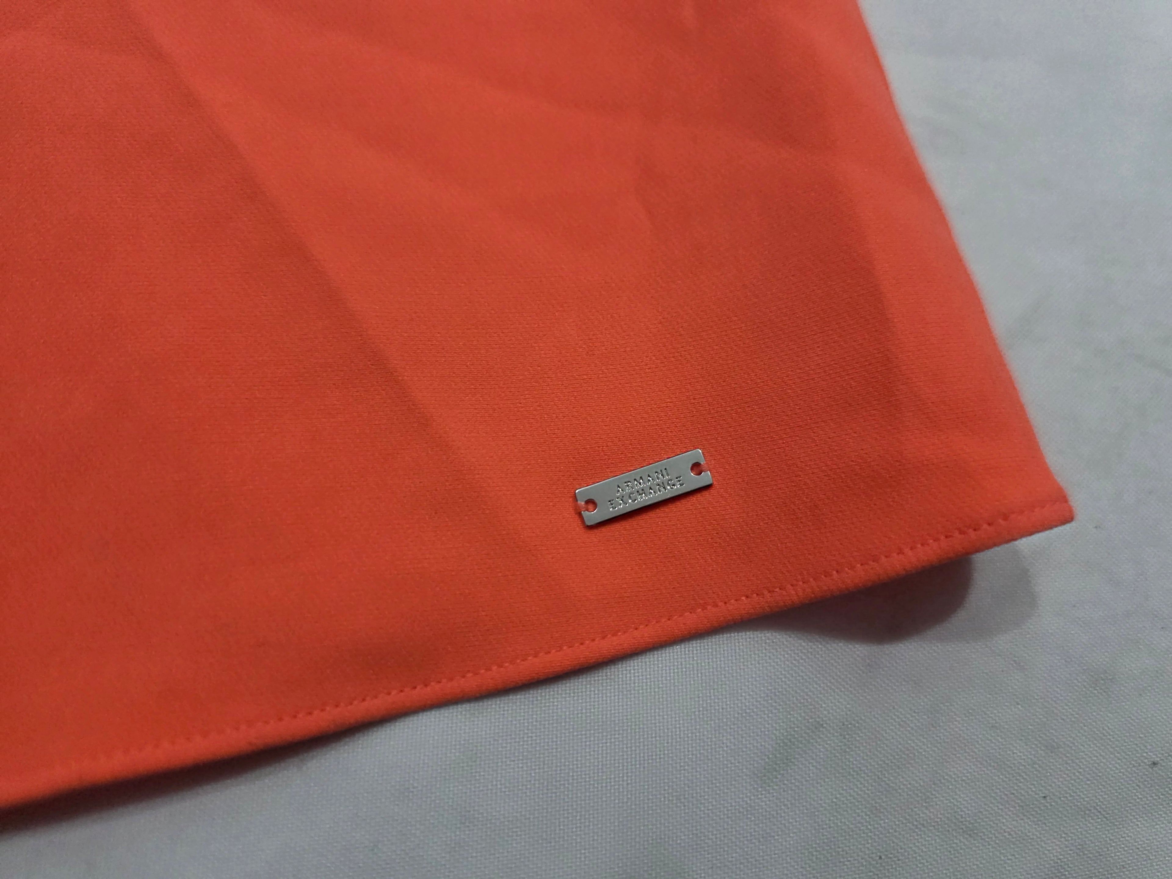 Vestido Armani Exchange de Mujer talla 0 manga amplia color naranja