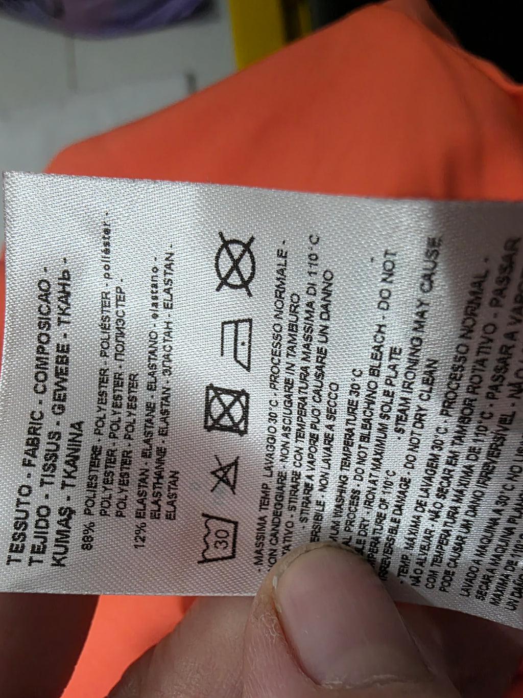Vestido Armani Exchange de Mujer talla 0 manga amplia color naranja