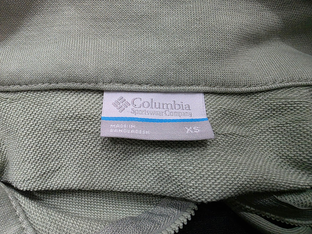 Sudadera corta Columbia de Mujer verde opaco Extra Chica