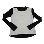 Blusa Ralph Lauren de viscose color negro/blanco manga larga de Mujer talla Chica