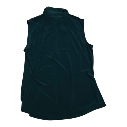 Blusa Tommy Hilfiger verde medio cierre talla Chica sin mangas