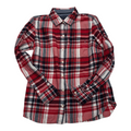 Camisa Tommy Hilfiger de Mujer roja cuadriculada manga larga talla Chica