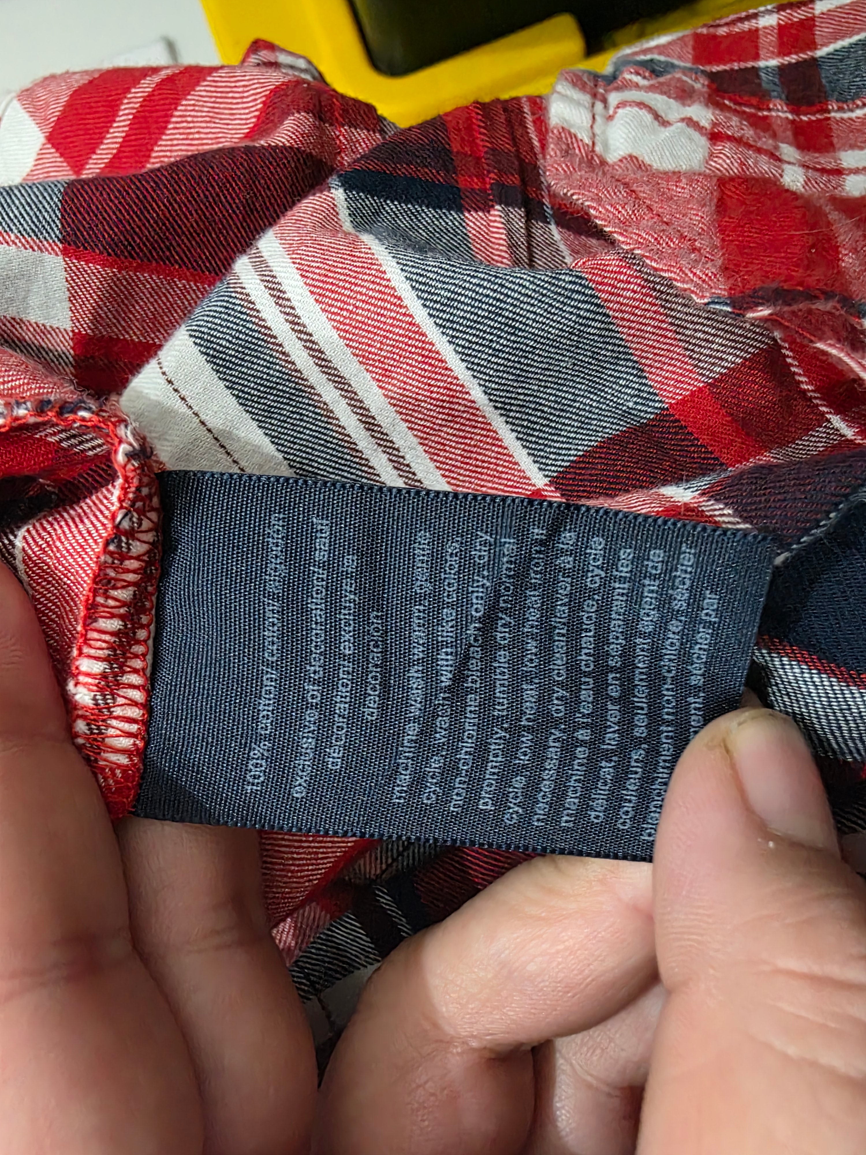 Camisa Tommy Hilfiger de Mujer roja cuadriculada manga larga talla Chica