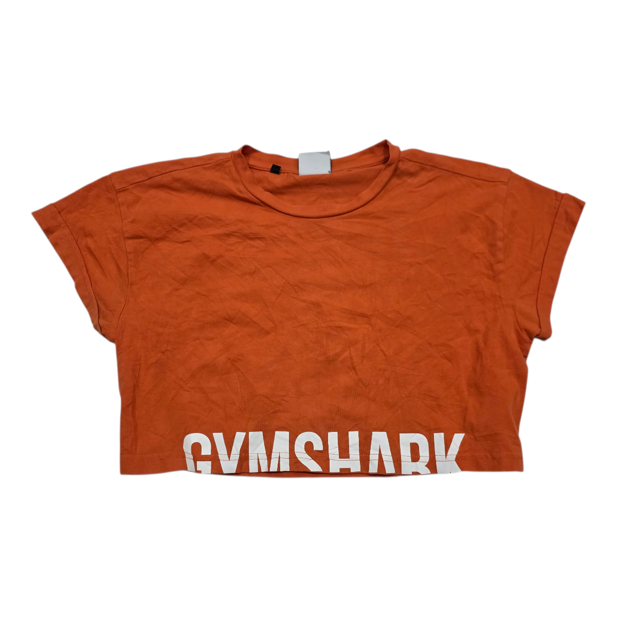 Playera corta GymShark de Mujer talla Chica color naranja manga corta