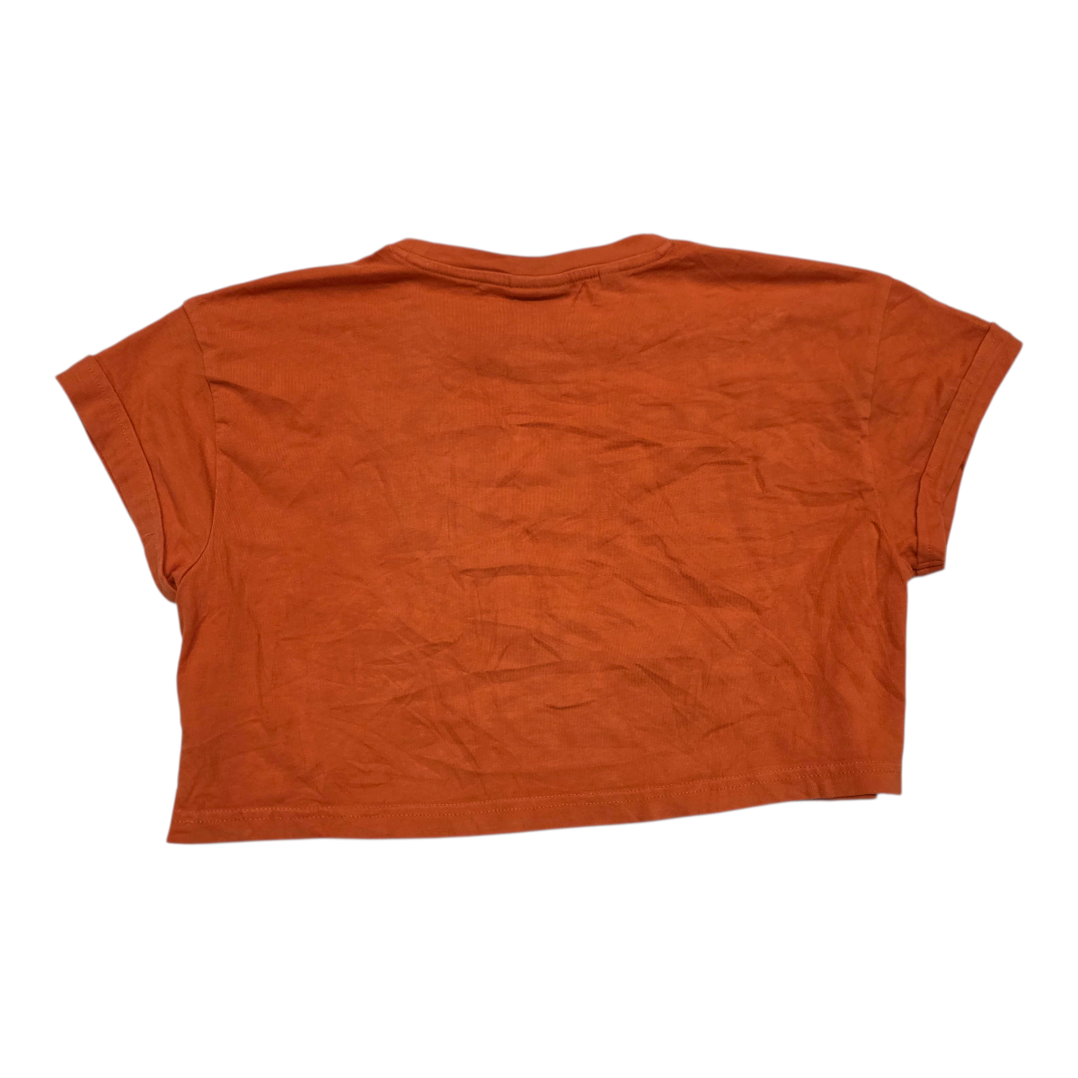 Playera corta GymShark de Mujer talla Chica color naranja manga corta