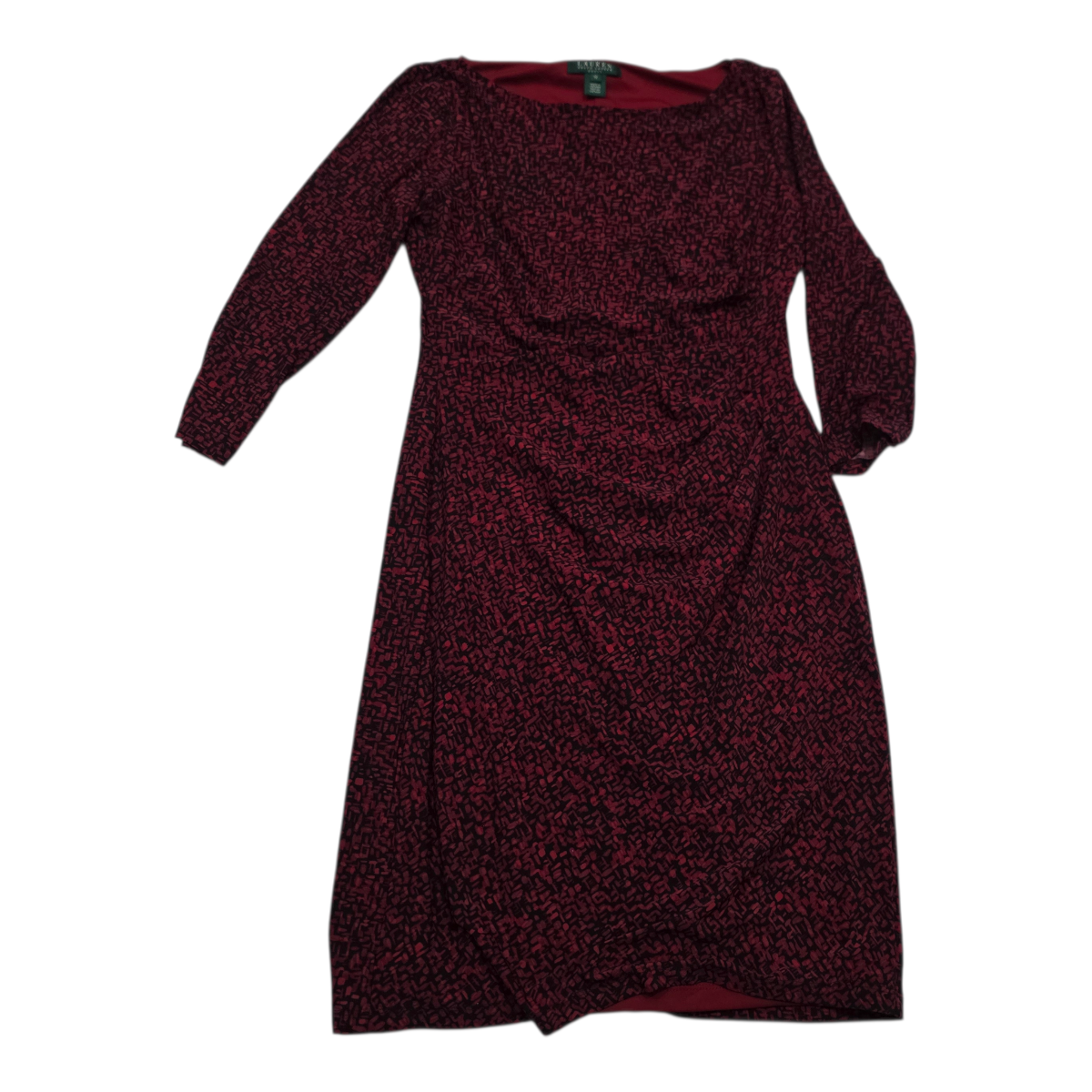 Vestido Ralph lauren de Mujer talla 10 color rojo manga larga