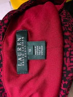 Vestido Ralph lauren de Mujer talla 10 color rojo manga larga