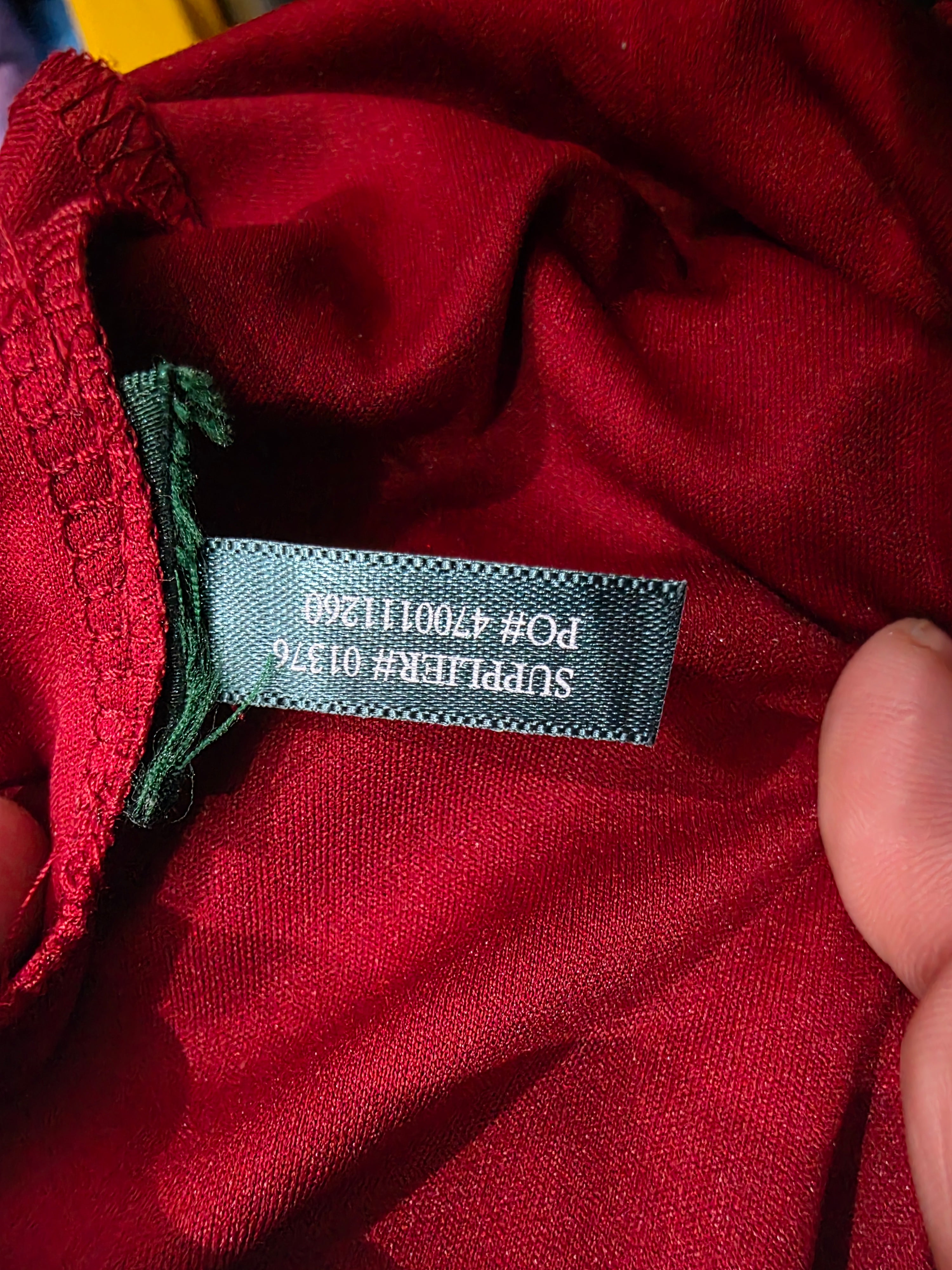 Vestido Ralph lauren de Mujer talla 10 color rojo manga larga