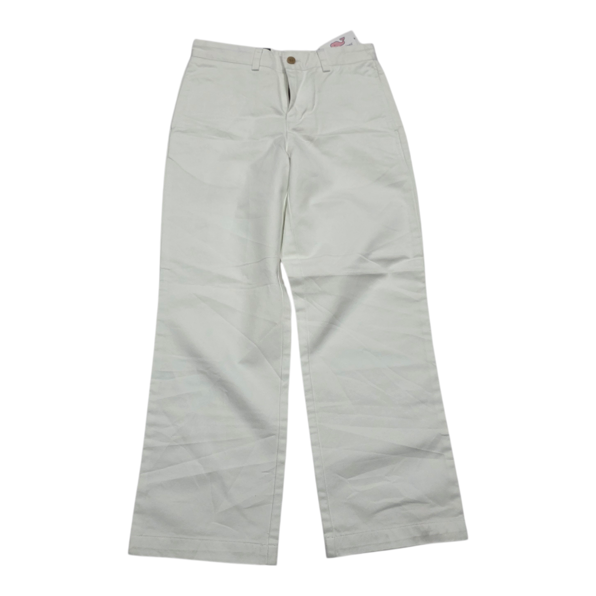 Pantalon Vineyard Vines talla 10 de Mujer color blanco  recto