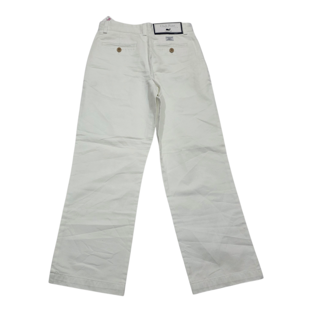 Pantalon Vineyard Vines talla 10 de Mujer color blanco  recto