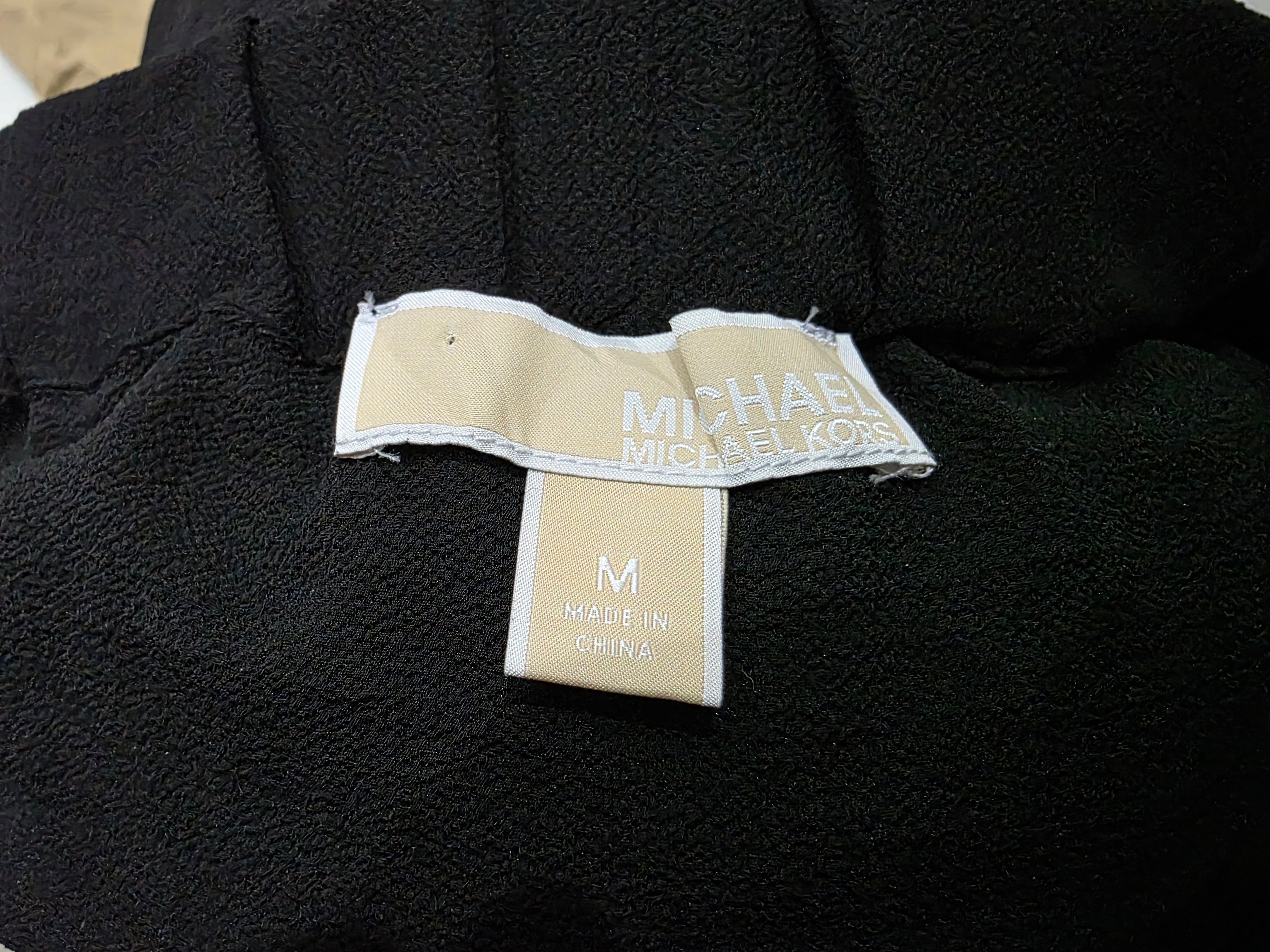 Blusa Michael Kors color negra sin hombros Mediana