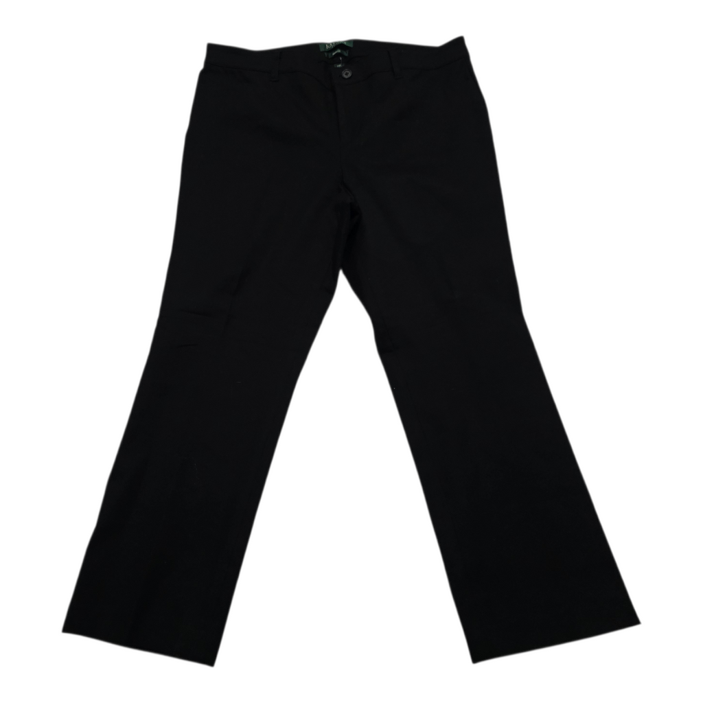 Pantalon Ralph Lauren  adele de Mujer talla 14 petite color negro de vestir