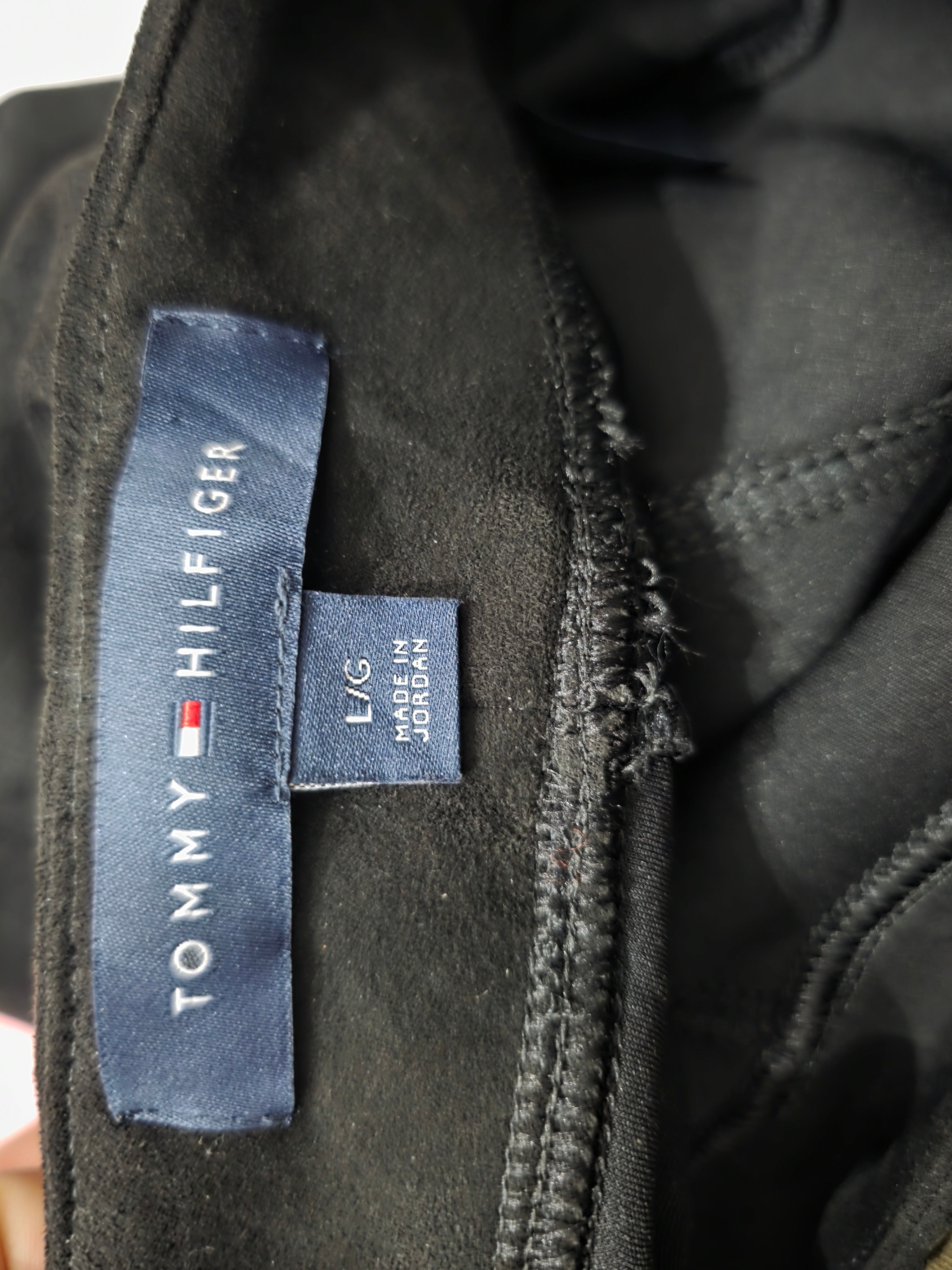 Legging Tommy Hilfiger de gamuza color negro Grande de Muje