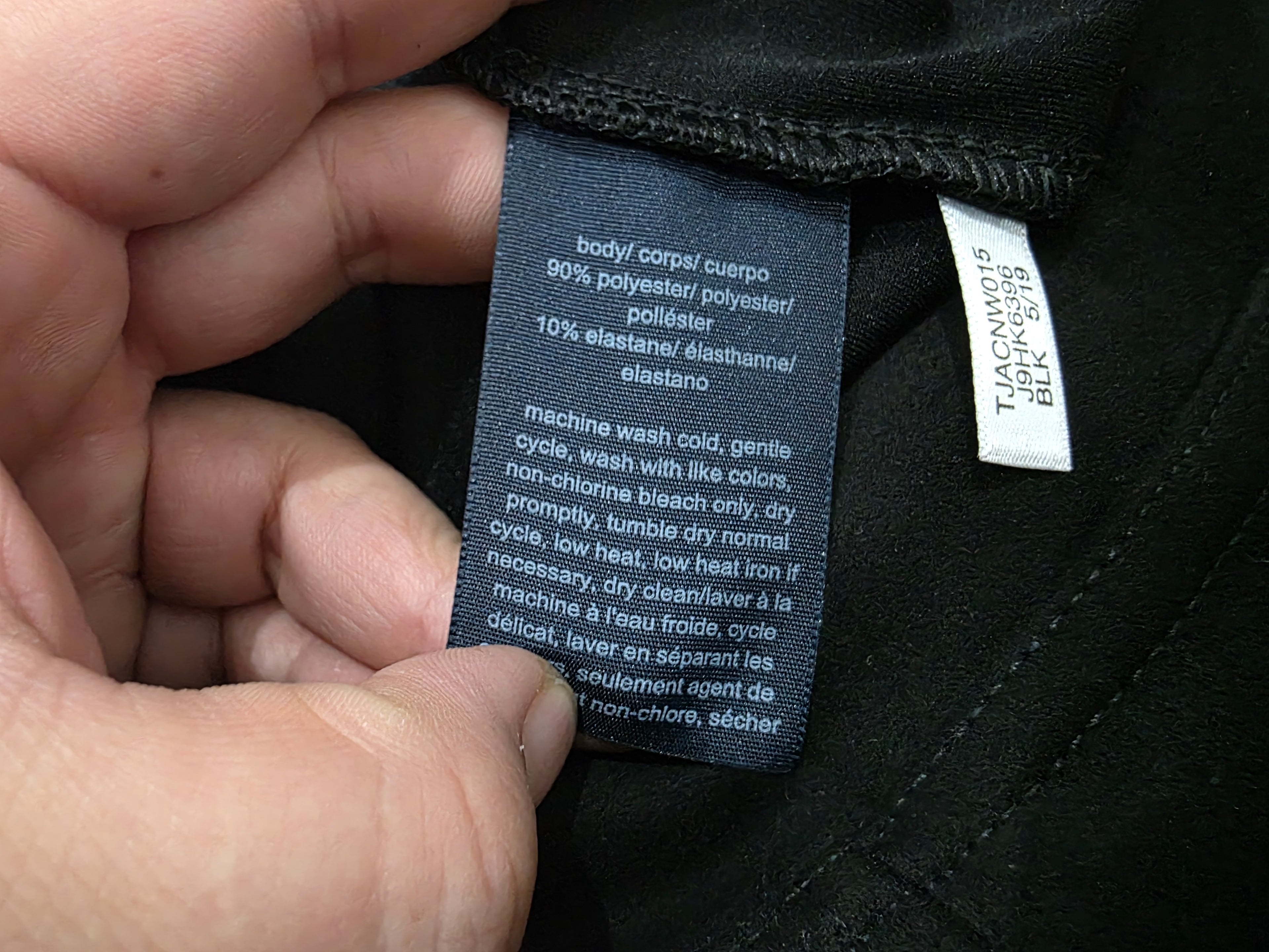 Legging Tommy Hilfiger de gamuza color negro Grande de Muje