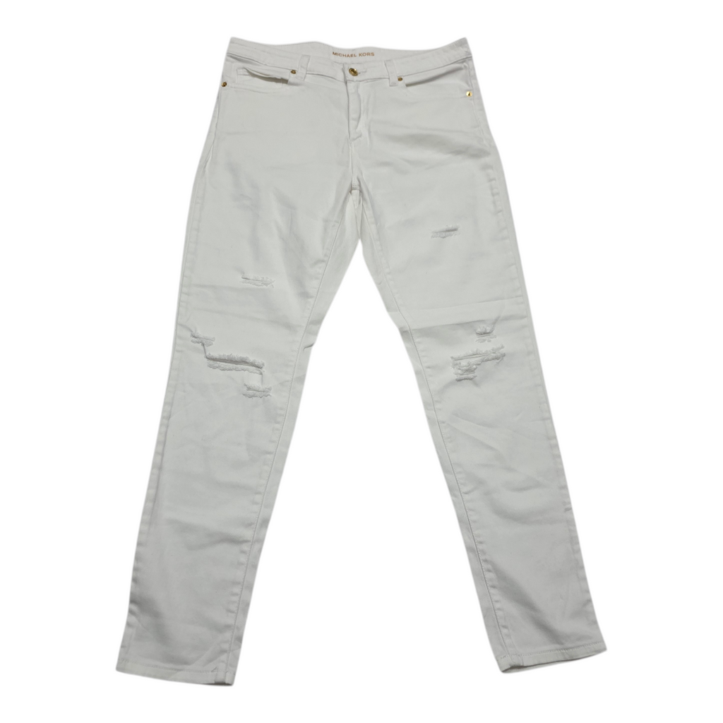 Pantalon Michael Kors talla 12 Izzy Skinny color blanco de Mujer