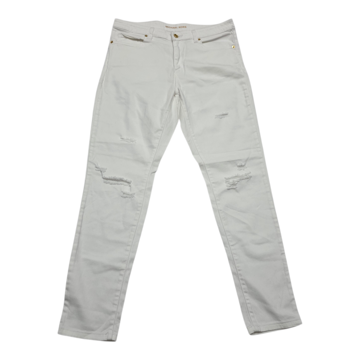Pantalon Michael Kors talla 12 Izzy Skinny color blanco de Mujer