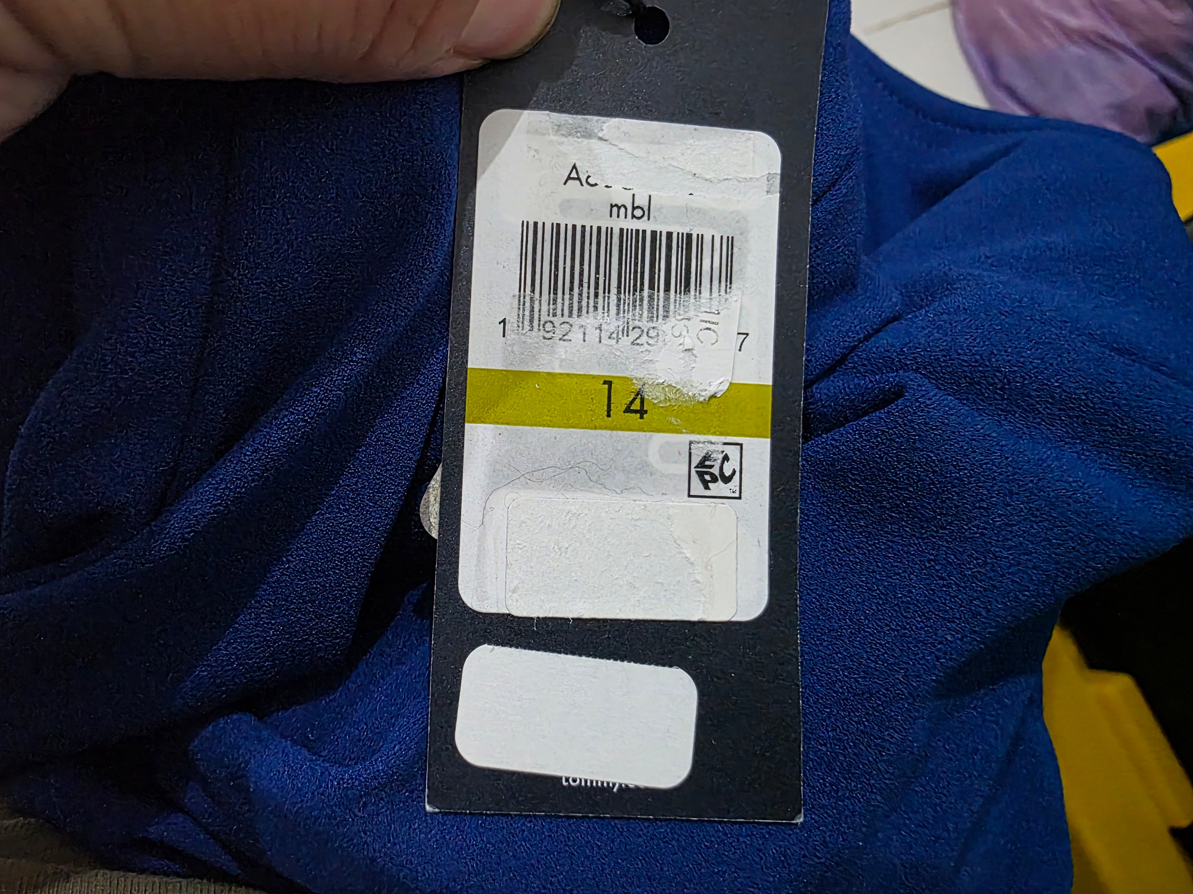 Vestido Tommy Hilfiger de Mujer talla 14 azul celeste manga corta