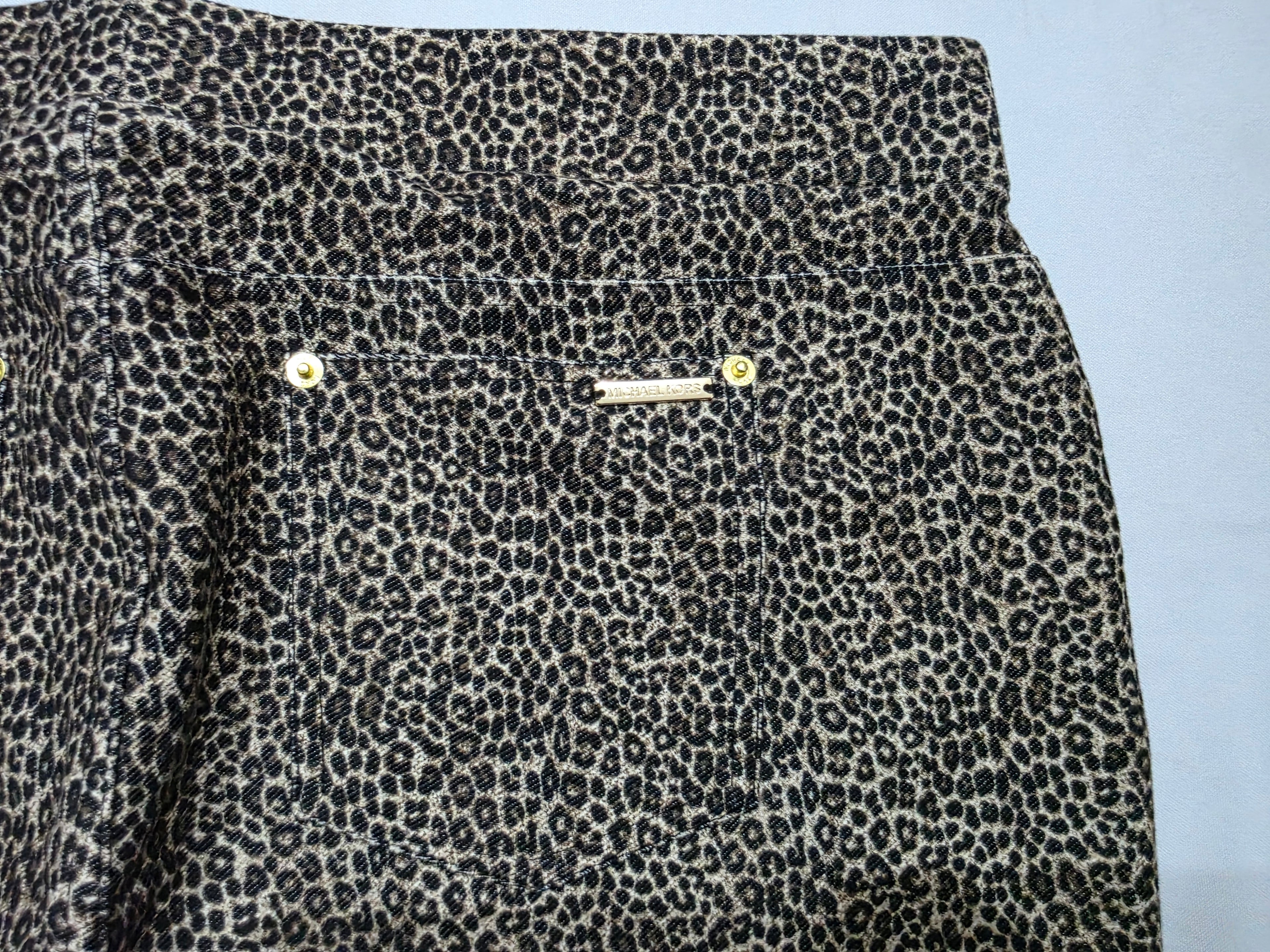 Legging Michael Kors de Mujer Extra Grande animal print cafe