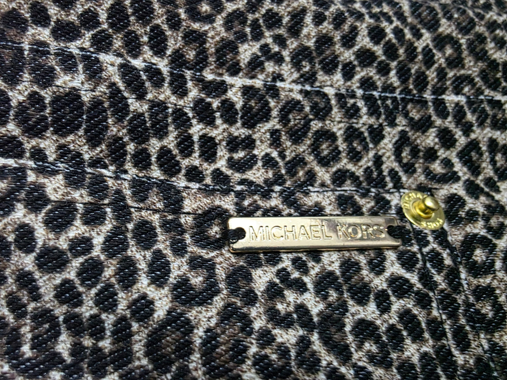 Legging Michael Kors de Mujer Extra Grande animal print cafe