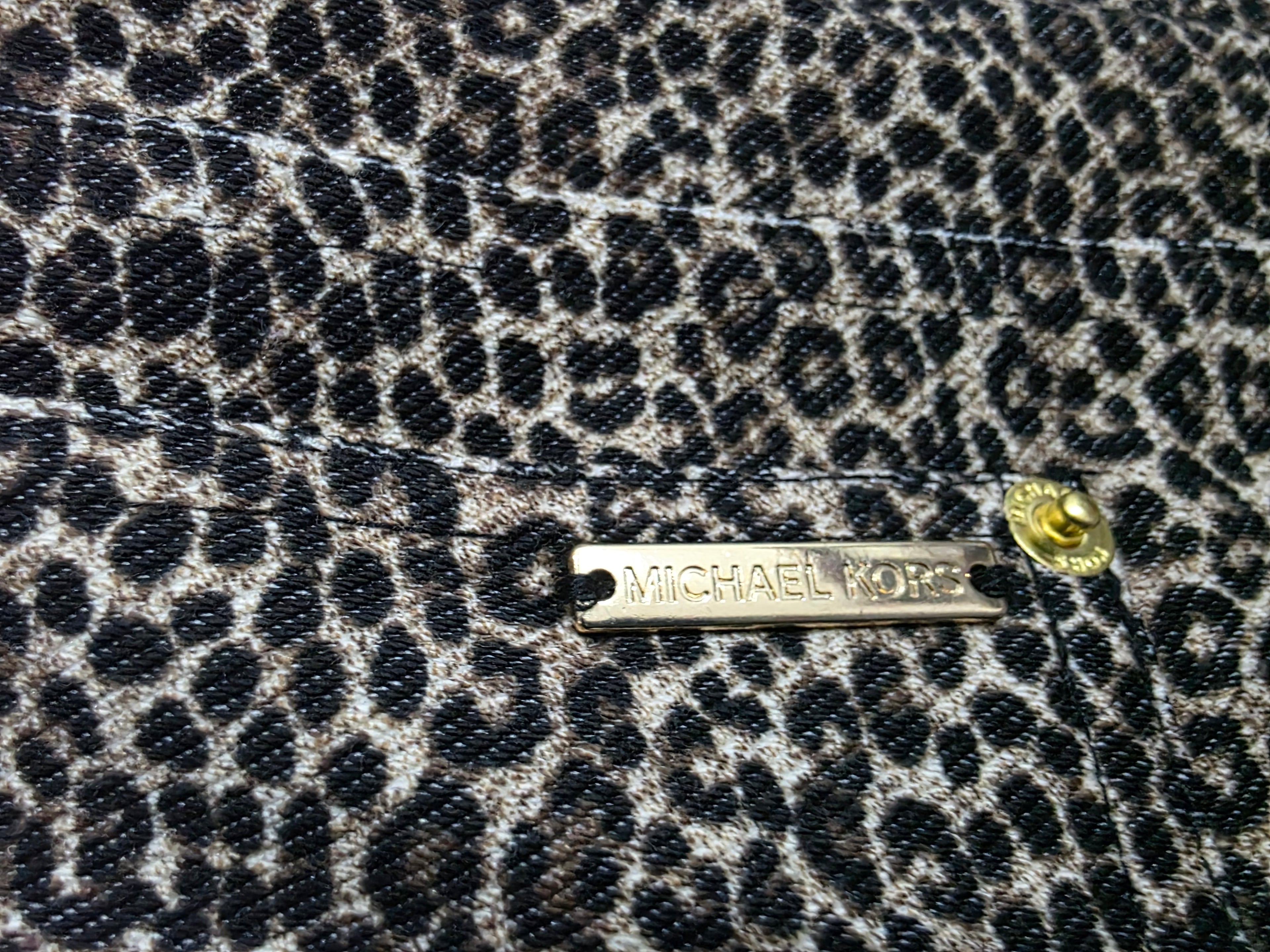 Legging Michael Kors de Mujer Extra Grande animal print cafe