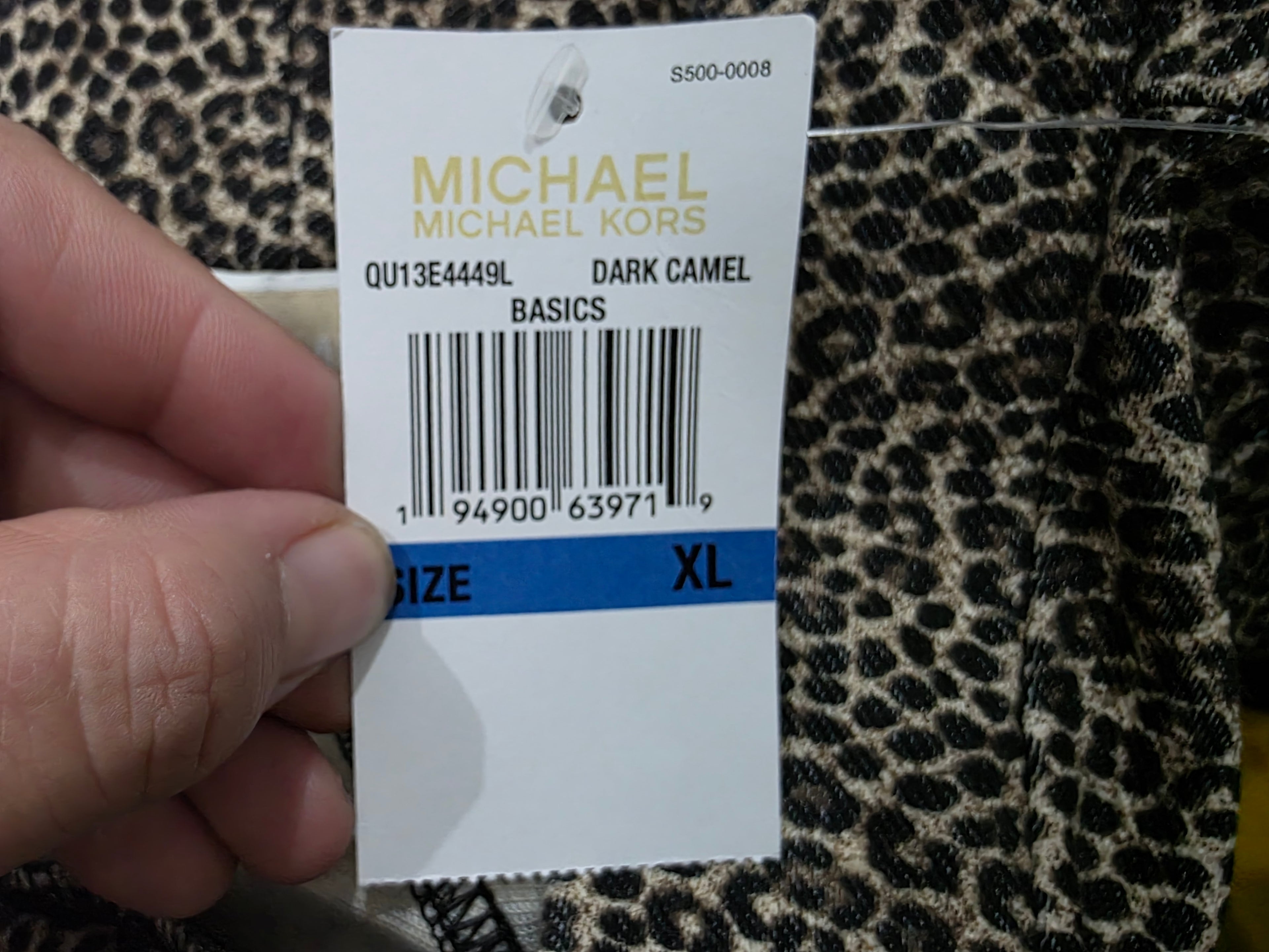 Legging Michael Kors de Mujer Extra Grande animal print cafe