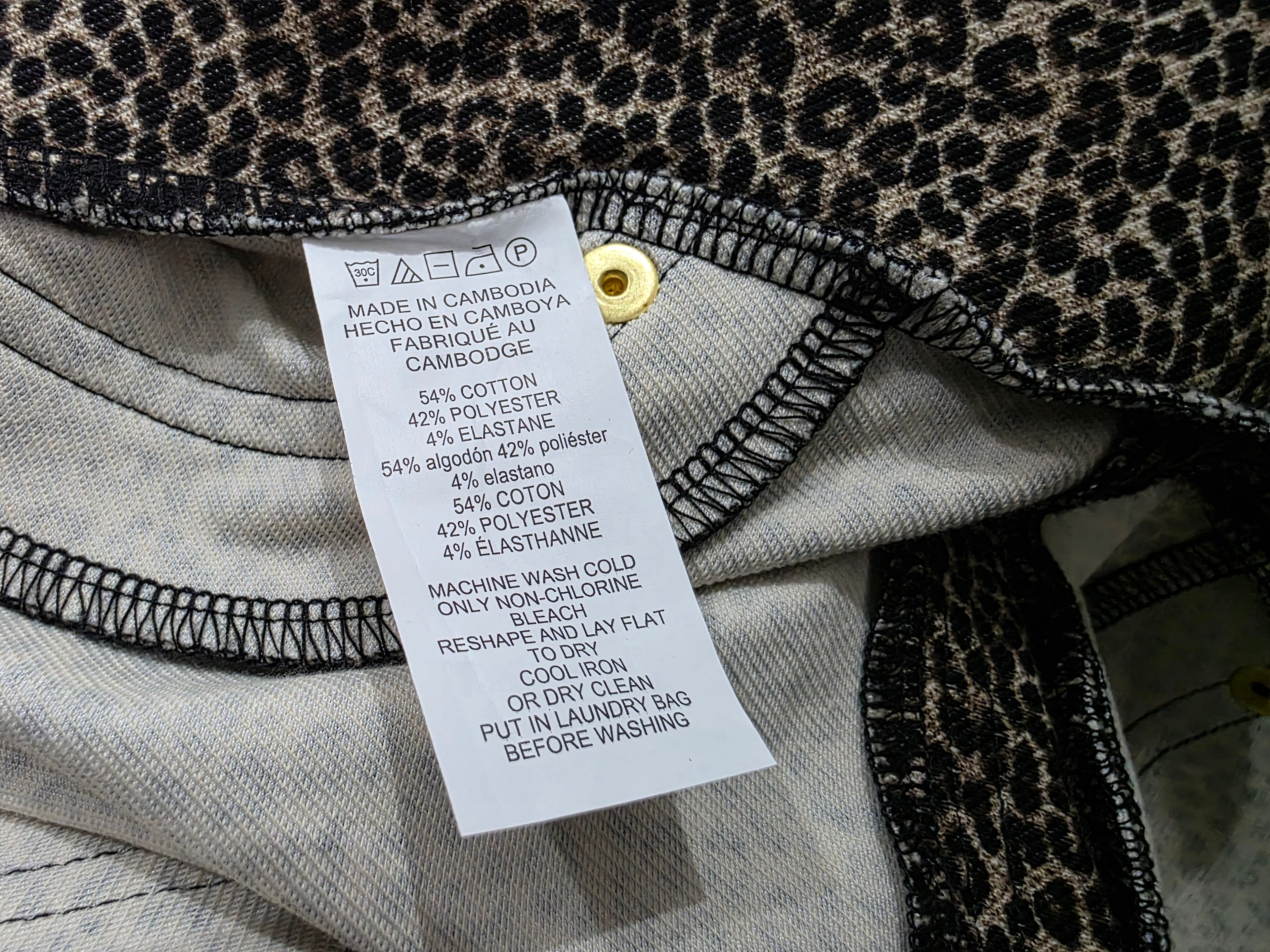 Legging Michael Kors de Mujer Extra Grande animal print cafe