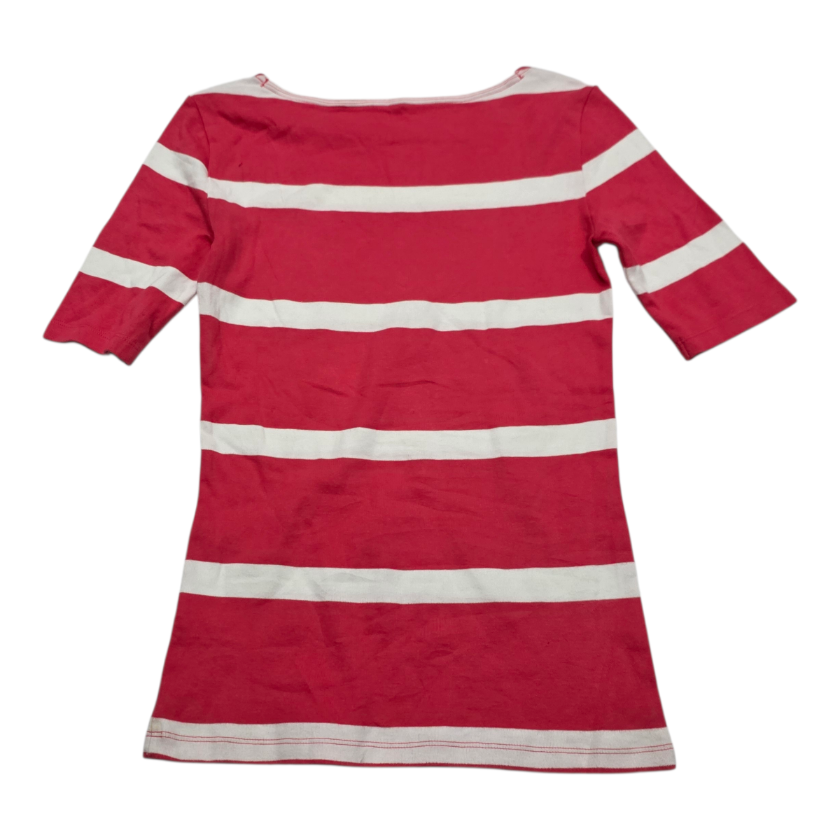 Playera Tommy Hilfiger de Mujer Extra Chica mamga corta color coral
