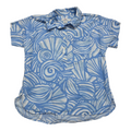 Blusa Vineyard Vines de Mujer medio boton azul claro talla Chica