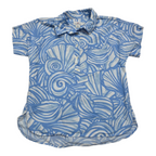 Blusa Vineyard Vines de Mujer medio boton azul claro talla Chica