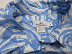 Blusa Vineyard Vines de Mujer medio boton azul claro talla Chica