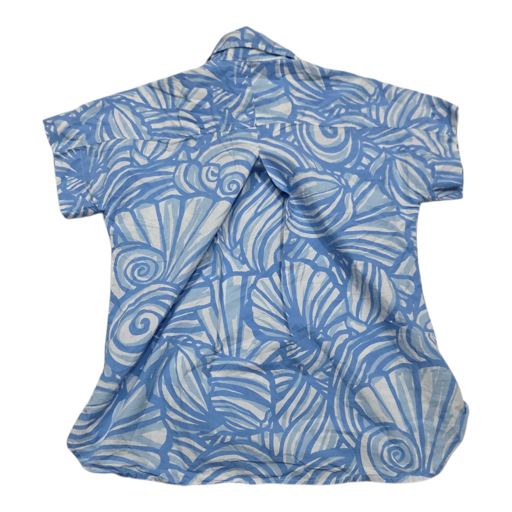 Blusa Vineyard Vines de Mujer medio boton azul claro talla Chica