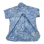 Blusa Vineyard Vines de Mujer medio boton azul claro talla Chica