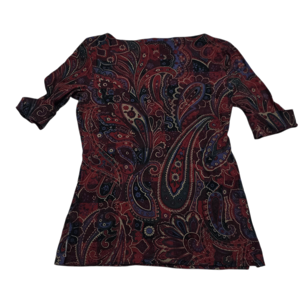 Playera Ralph lauren black de Mujer color vino manga corta