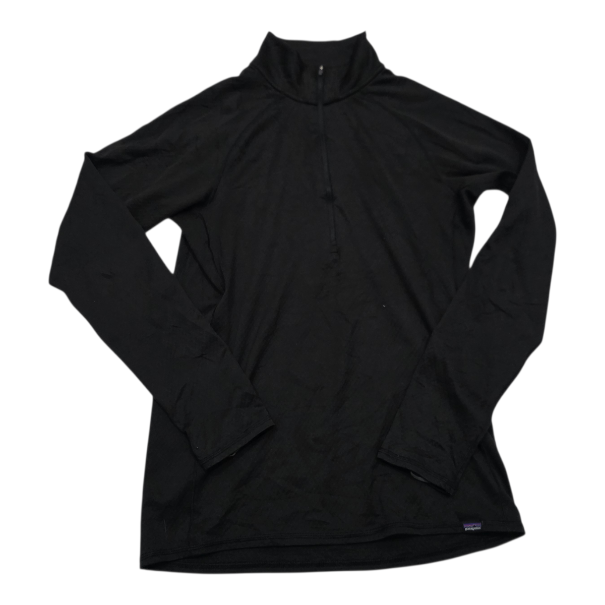 Playera Patagonia Capilene De Mujer Mediana color negro mamga larga