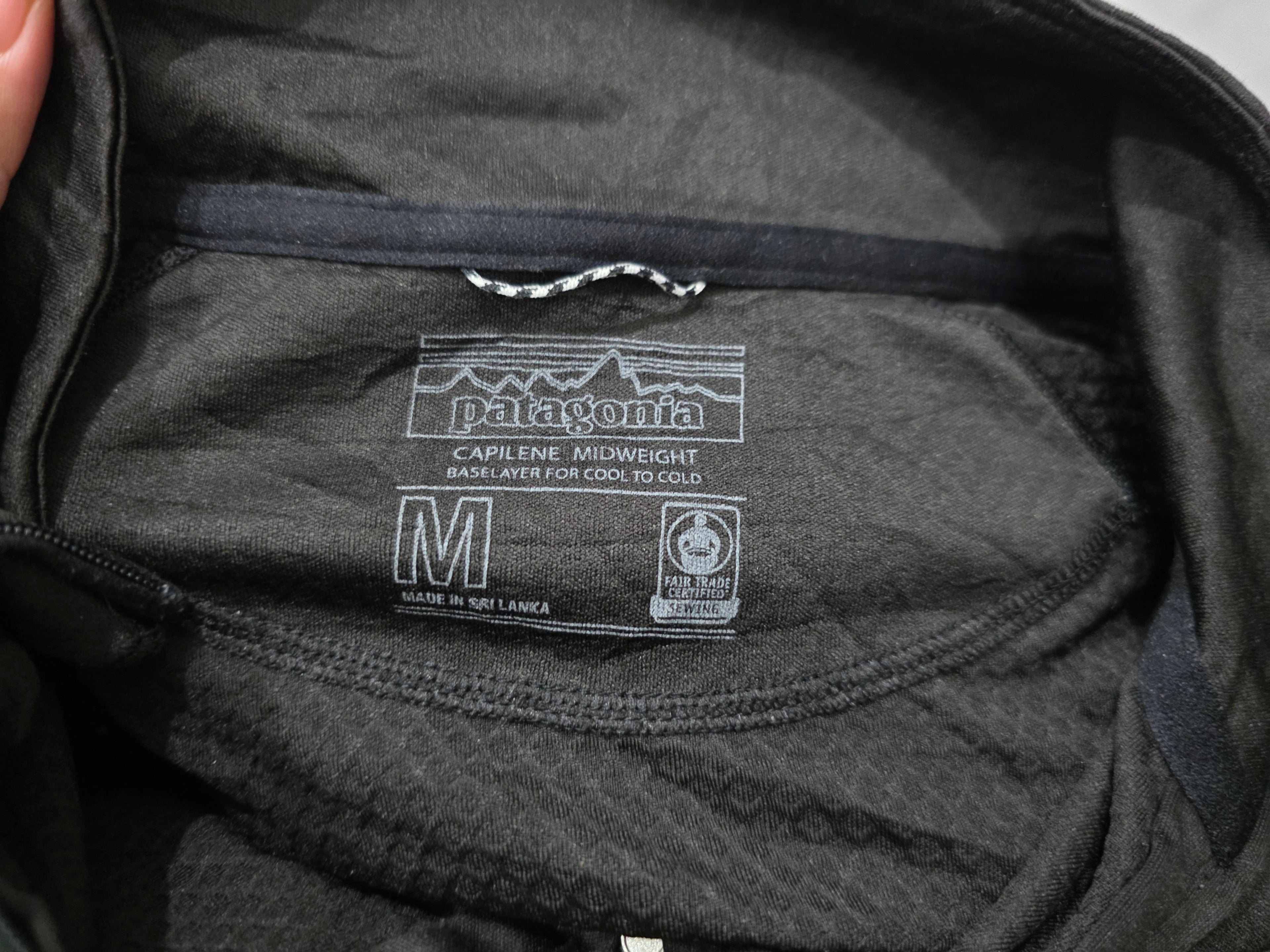 Playera Patagonia Capilene De Mujer Mediana color negro mamga larga