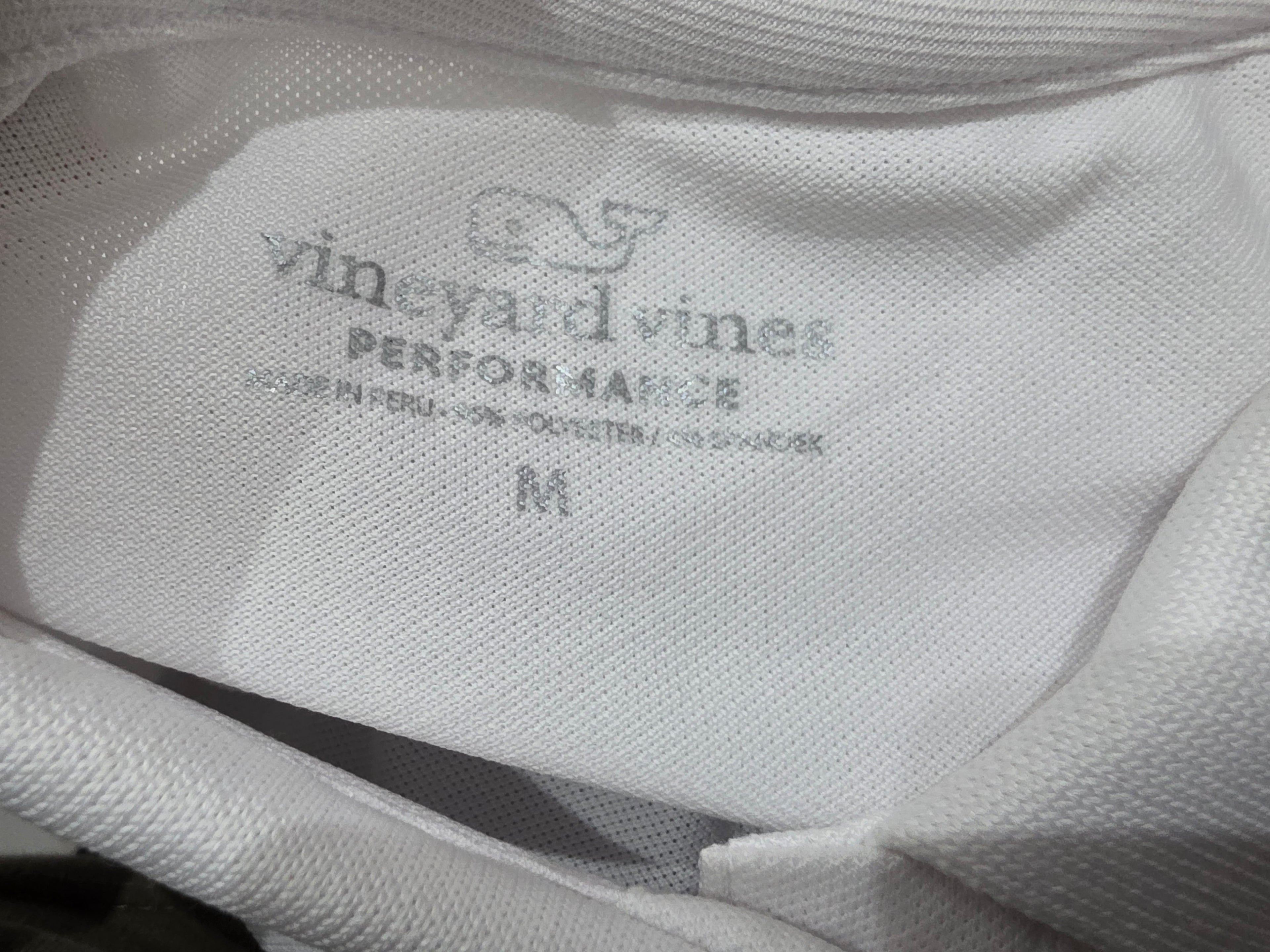 Playera Vineyard Vines performance de Mujer color blanco manga corta