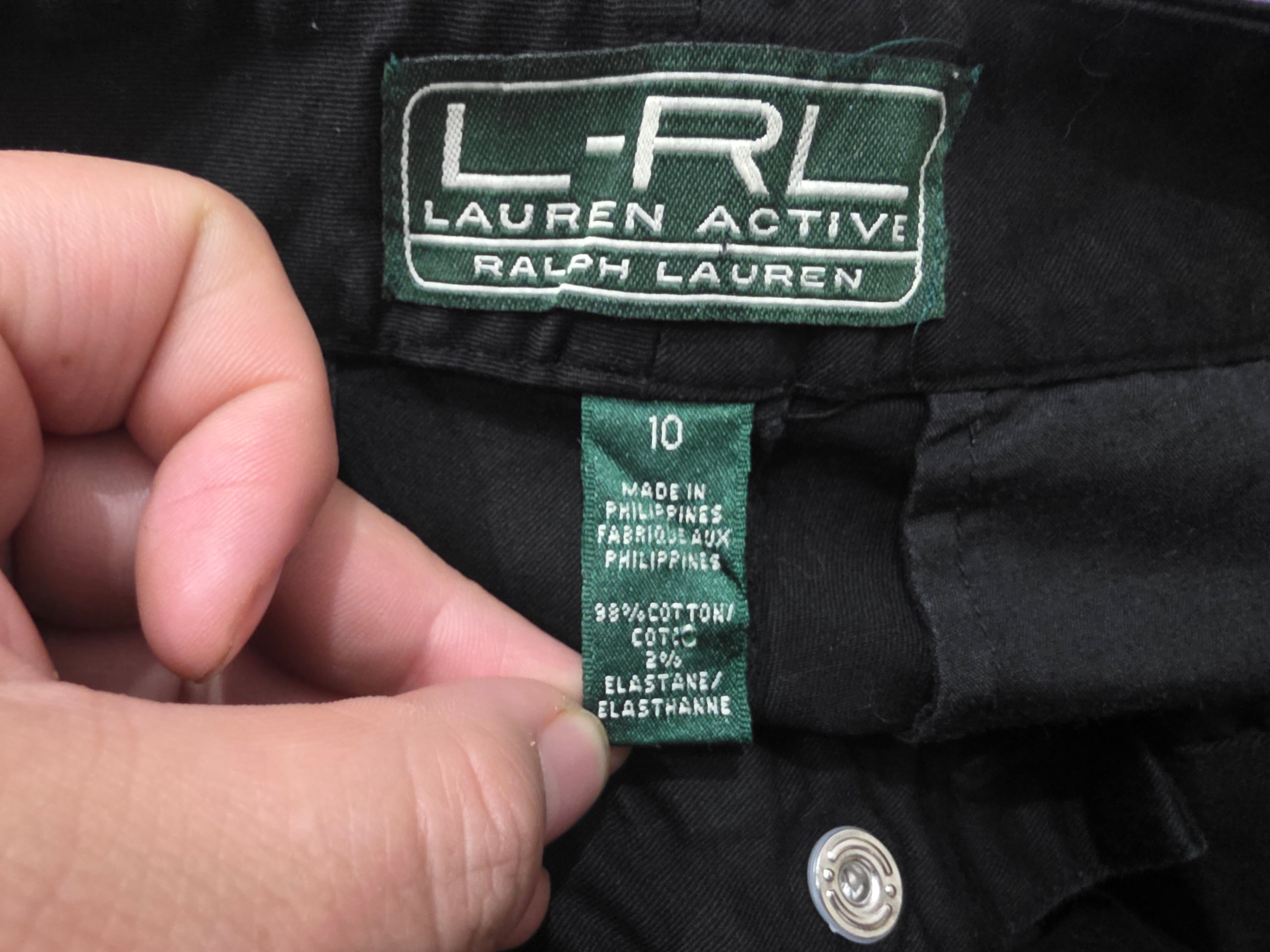 Bermuda Ralph Lauren active de Mujer Talla 10 color negro