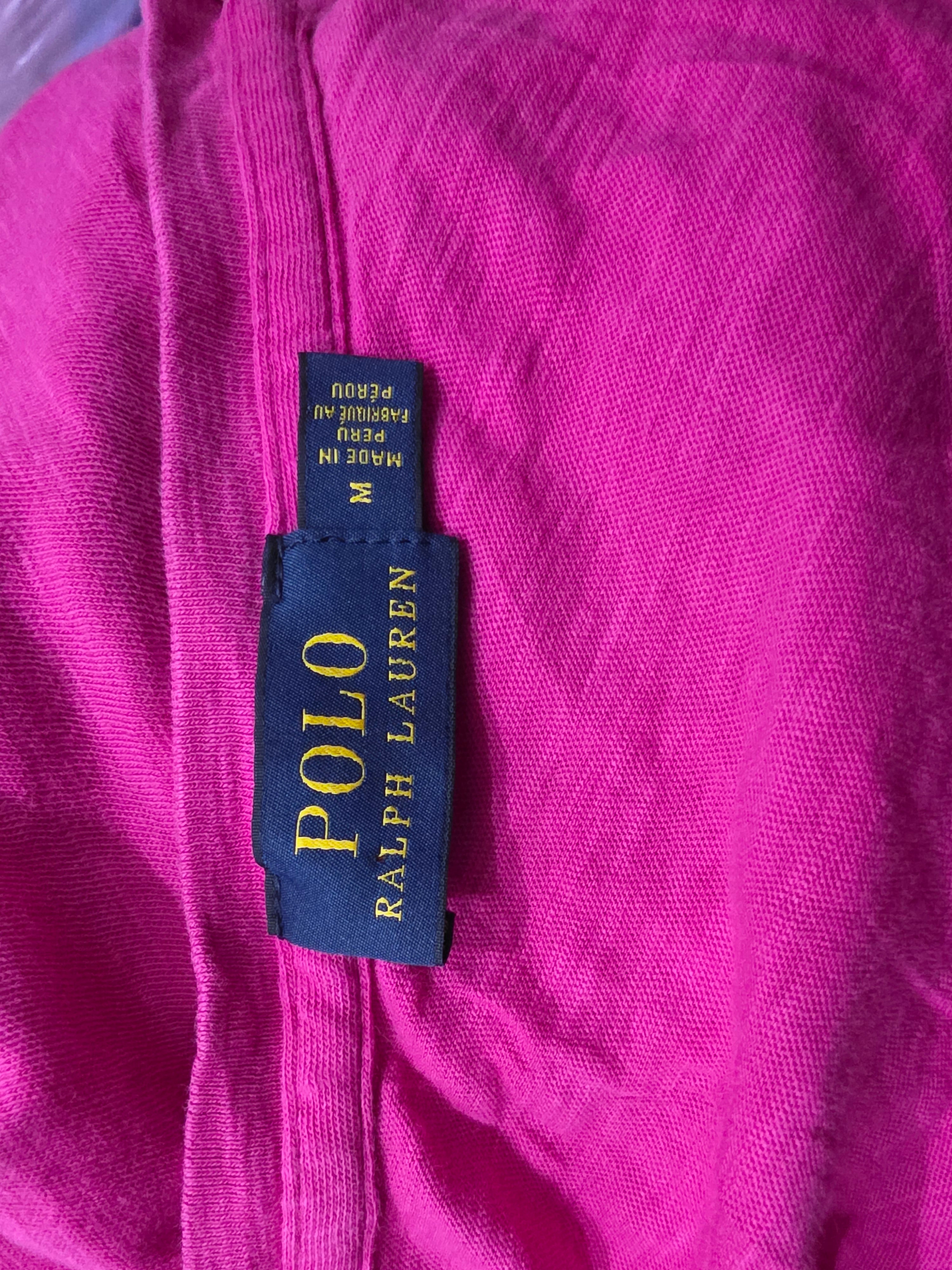 Playera Polo ralph lauren de Mujer fucsia manga corta Mediana
