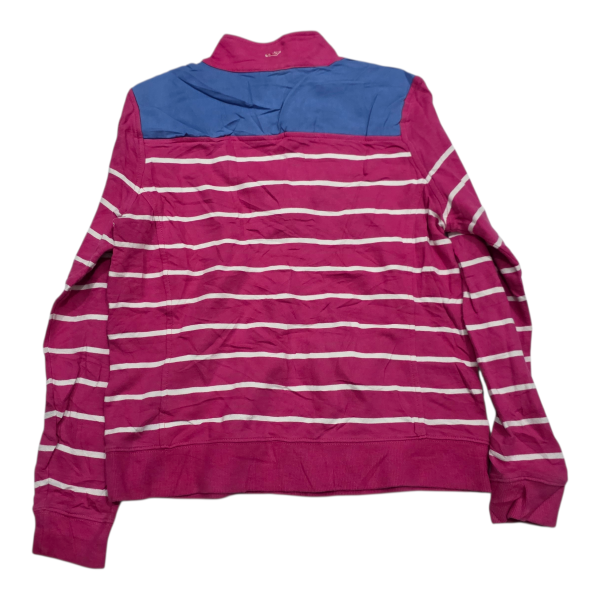Sudadera Vineyard Vines rosa con lineas blancas