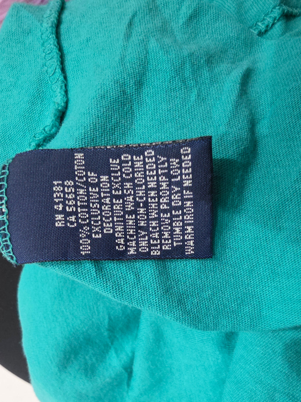 Playera Ralph lauren azul turquesa de Mujer manga corta Mediana