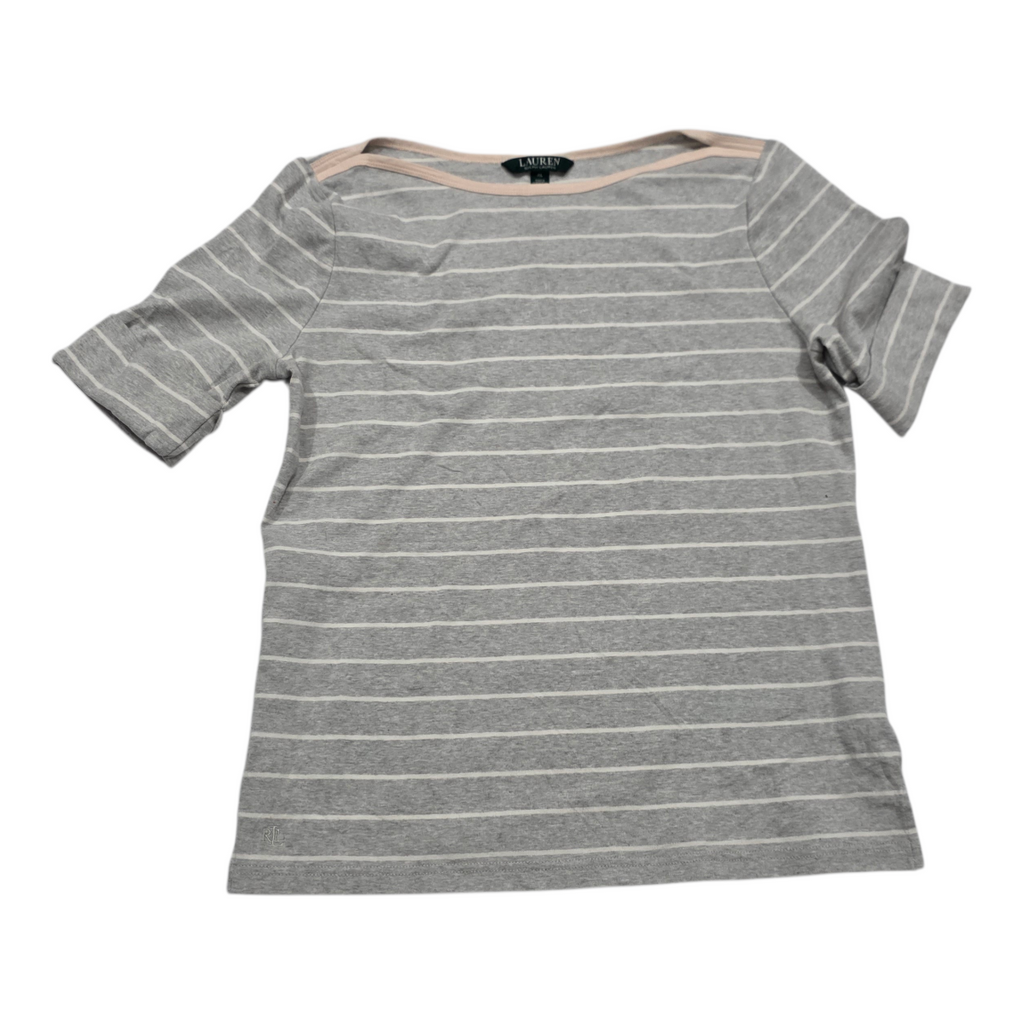 Playera Ralph lauren color gris claro manga corta