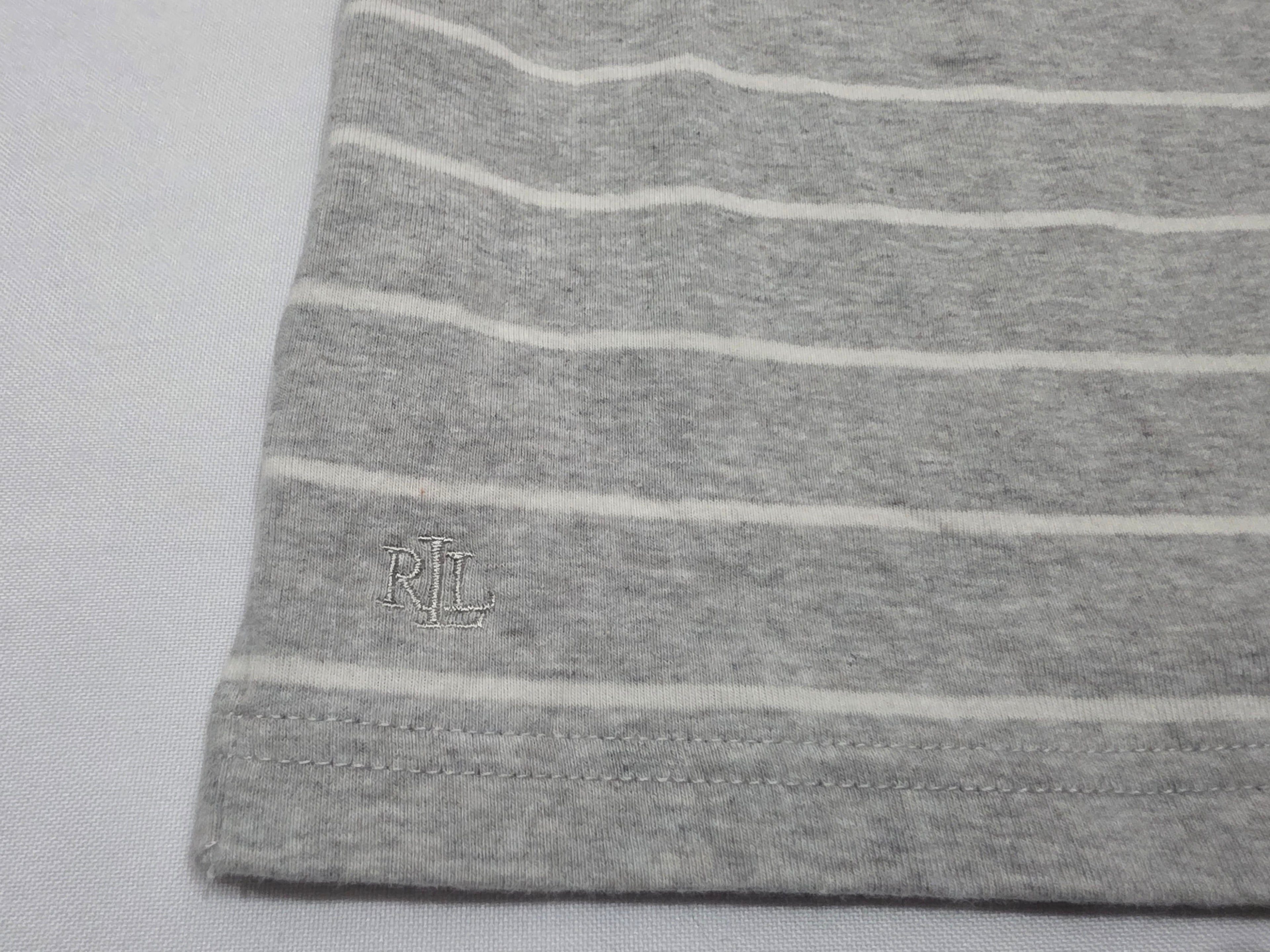 Playera Ralph lauren color gris claro manga corta