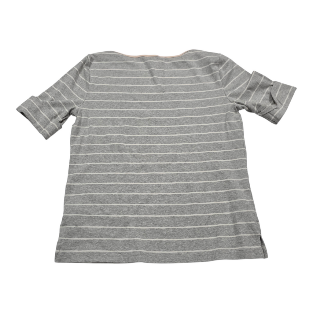 Playera Ralph lauren color gris claro manga corta