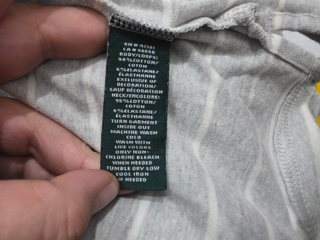 Playera Ralph lauren color gris claro manga corta