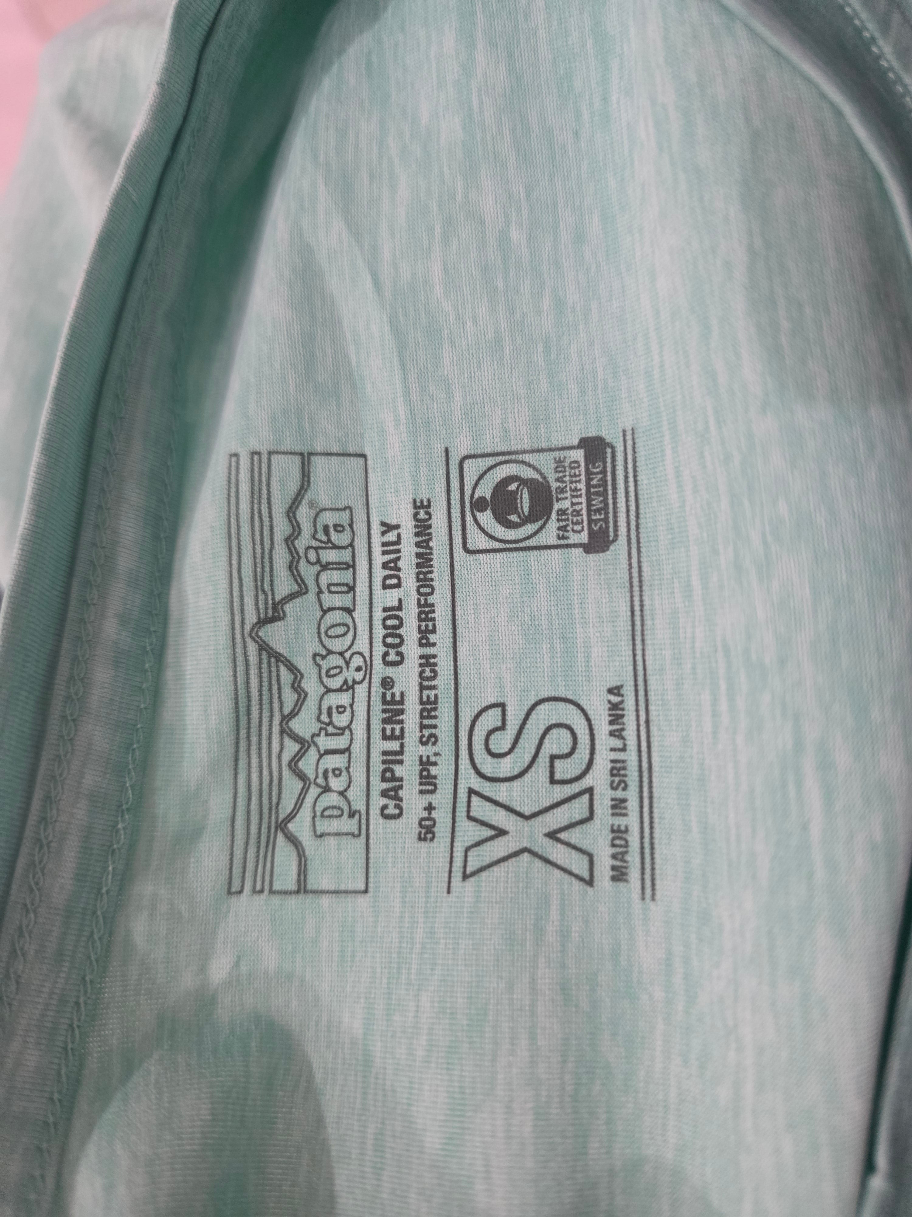 Playera Patagonia Extra Chica de Mujer Capilene color menta