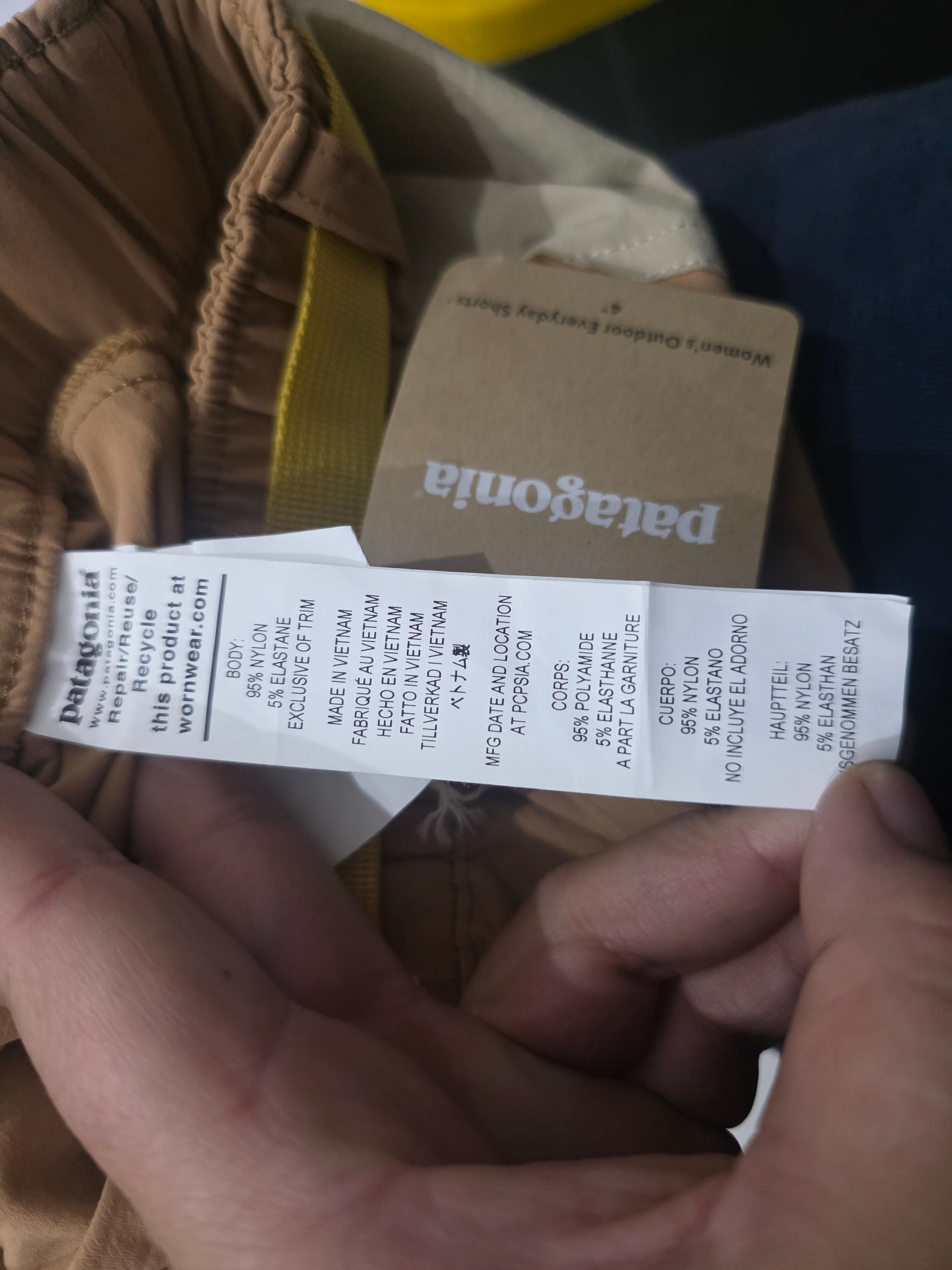 Short Patagonia hiking / outdoor con bolsillos cargo – talla XS Mujer