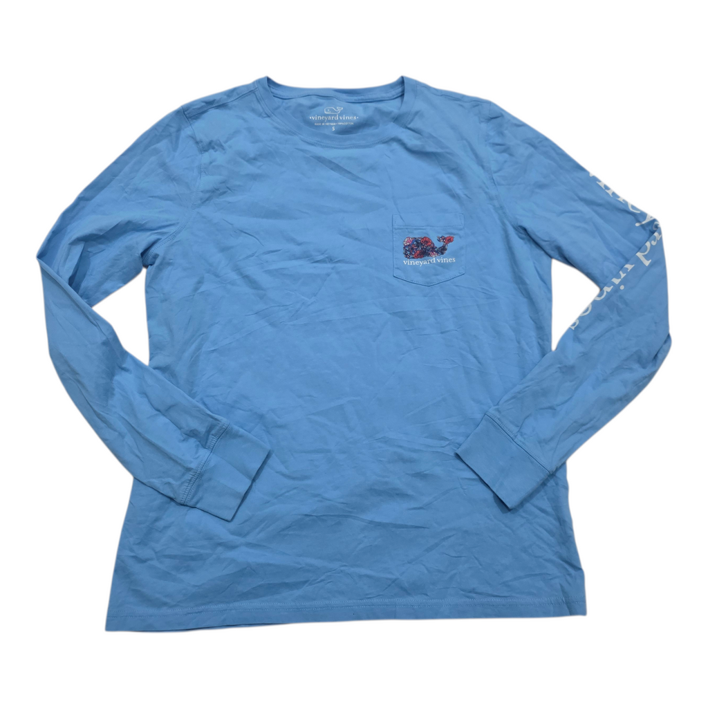 Playera Vineyard Vines azul celeste Chica de Mujer floreada