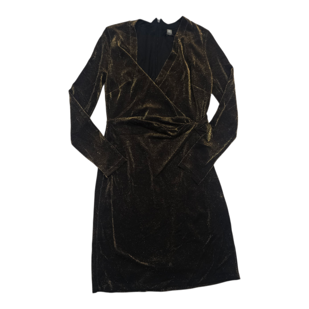 Vestido Tommy Hilfiger Talla 6 color cobre brillante manga larga