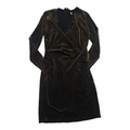 Vestido Tommy Hilfiger Talla 6 color cobre brillante manga larga
